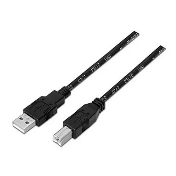 Cable USB 1,8M Impresora A/M-B/M Nanocable Black