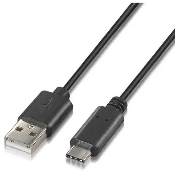 Cable USB 3A Tipo USB-CM-AM Negro 0.5M Nanocable