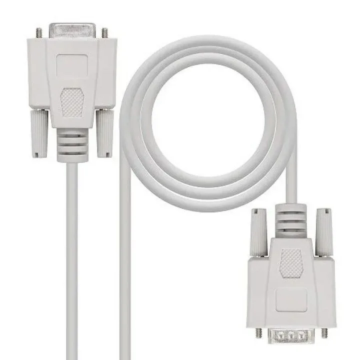 Cable Serie Nanocable RS232 DB9/M - DB9/H 3M White