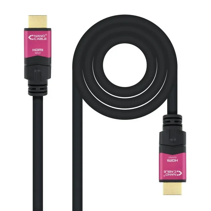 Cable HDMI 2.0 Alta Velocidad 4K Nanocable 15M Black