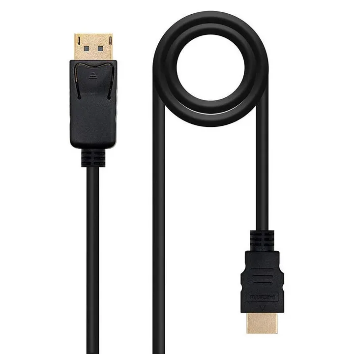 Cable Displayport 1.2A 4K Nanocable DP/M - DP/M 3M Black