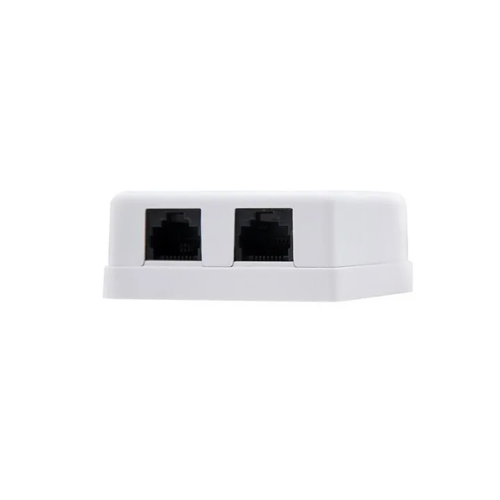 Roseta de Pared Nanocable 2XRJ45 CAT.6 Utp White