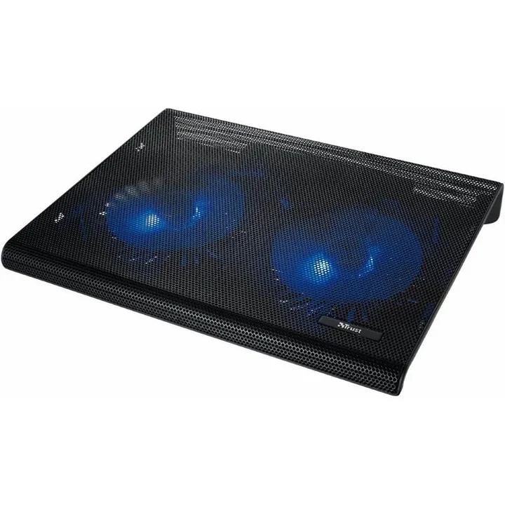 Base refrigeradora Trust con 2 ventiladores para portátil hasta 17,3″