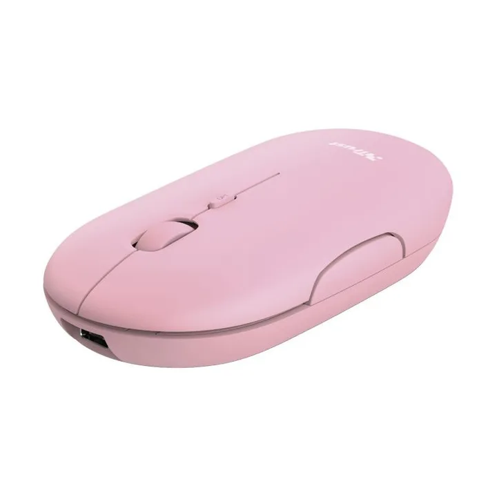 Raton Trust Puck Recargable Wireless Bluetooh Pink