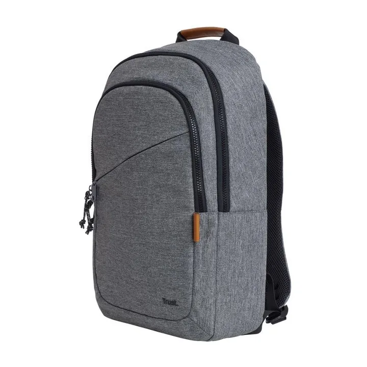 Mochila Trust Avana de material reciclado para portátil de 16″, gris