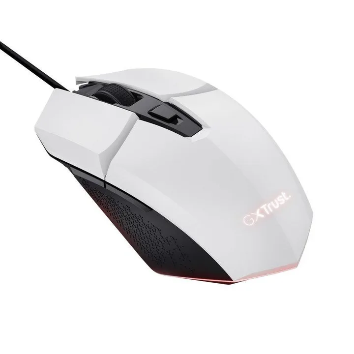 Raton Trust Gaming GXT 109W Felox RGB USB 6400DPI 6 Botones White