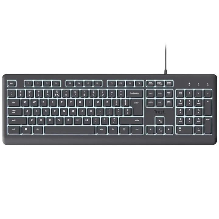 Teclado Trust Primo USB Illuminated Black