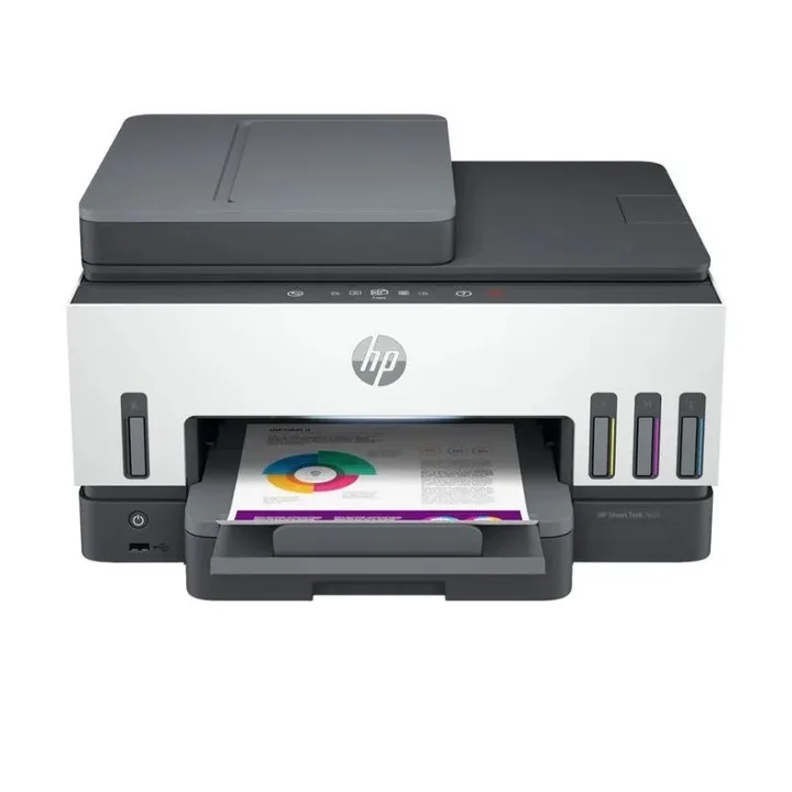 Impresora HP Smart Tank Multifuncion 7605 Color WIFI Duplex WHITE/GREY