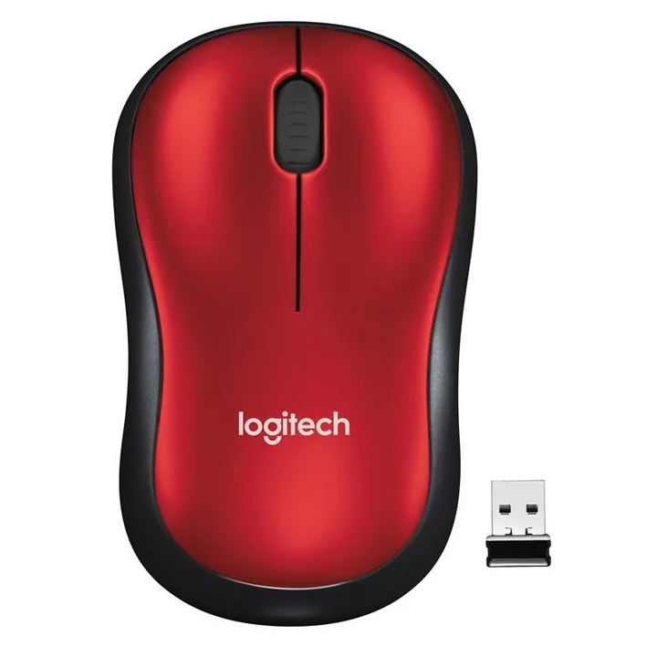 Raton Logitech M185 Wireless Red