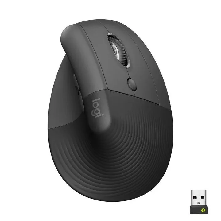 Raton Logitech Lift Vertical Wireless Ergonomic 4000DPI 6 Botones Black
