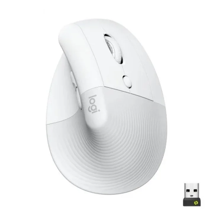 Raton Logitech Lift Vertical Wireless Ergonomic 4000DPI 6 Botones White