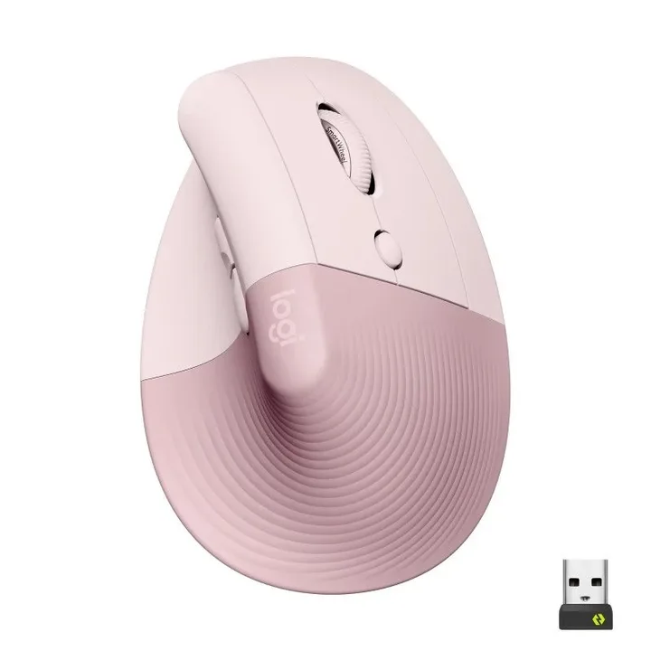 Raton Logitech Lift Vertical Wireless Ergonomic 4000DPI 5 Botones Rose
