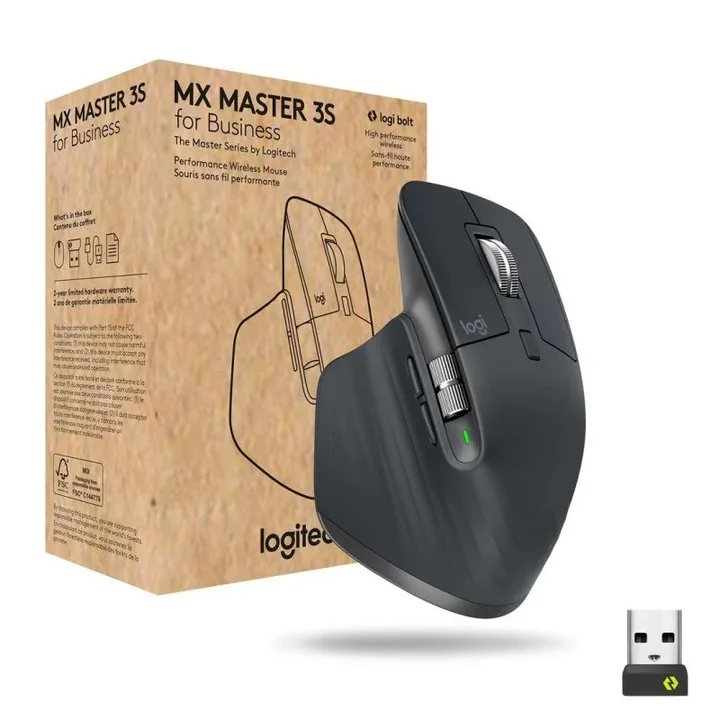 Raton Logitech MX Master 3S Business Wireless 8000DPI 7 Botones Graphite