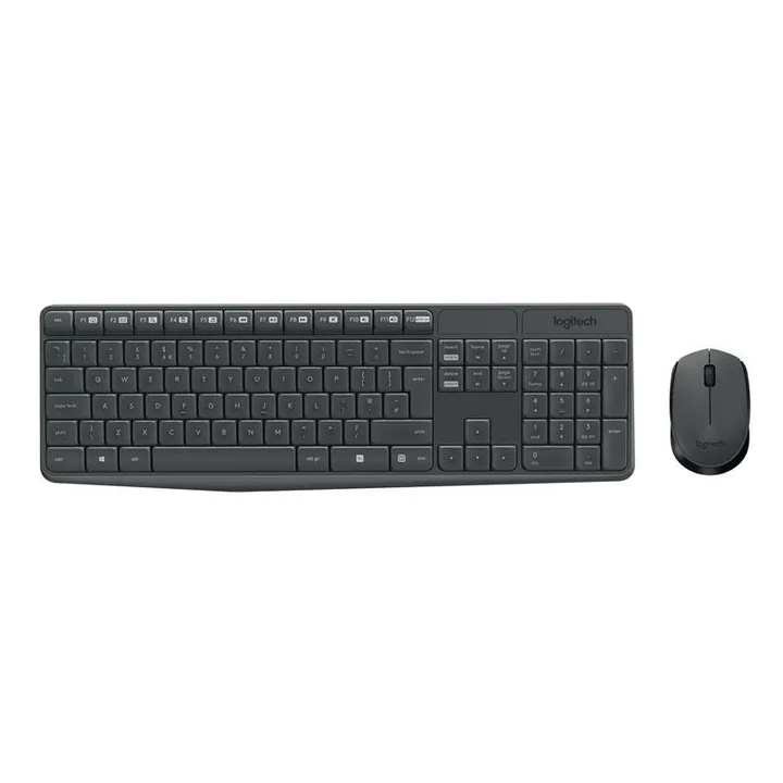 Teclado y ratón Logitech MK235 inalámbrico negro