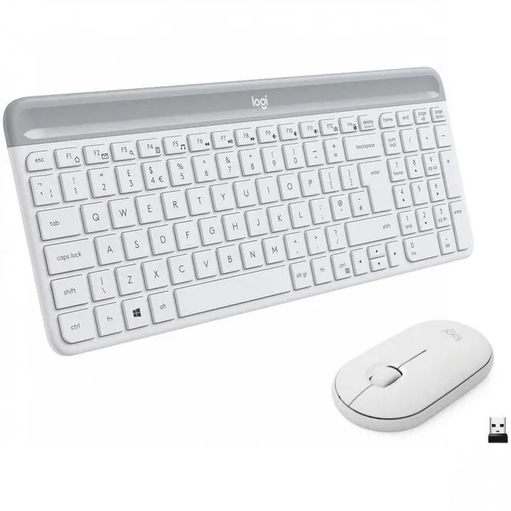 Teclado y ratón Logitech MK470 inalámbrico blanco