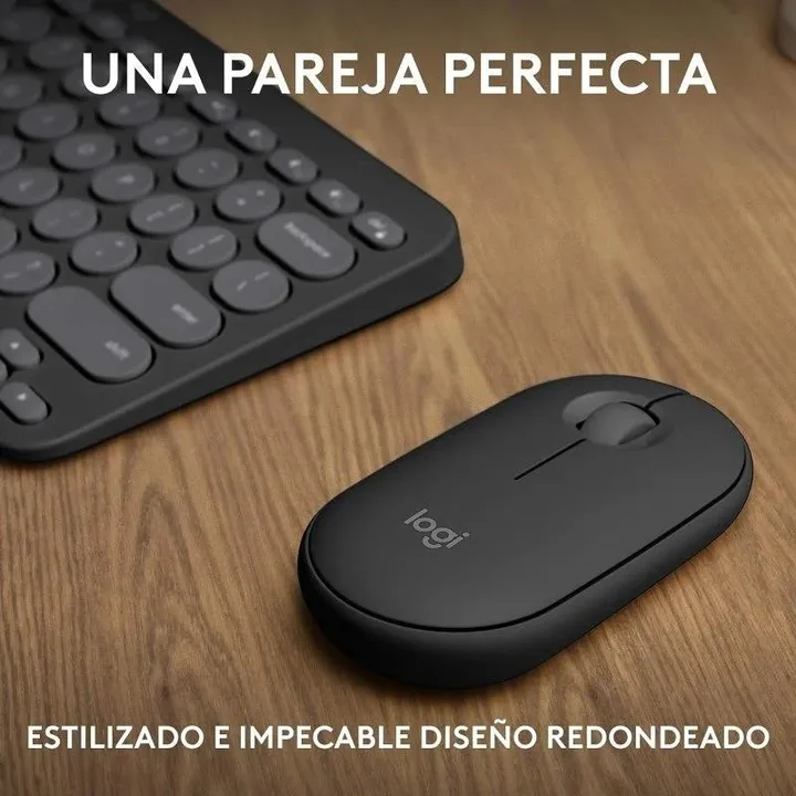 Teclado y ratón Logitech Pebble 2 inalámbrico negro