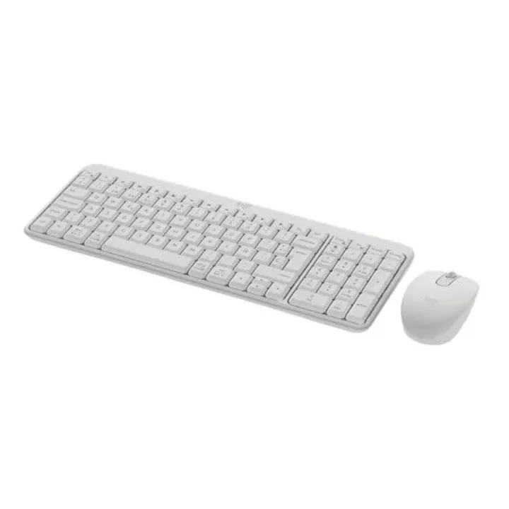 Teclado y ratón Logitech MK250 Bluetooth e inalámbrico blanco