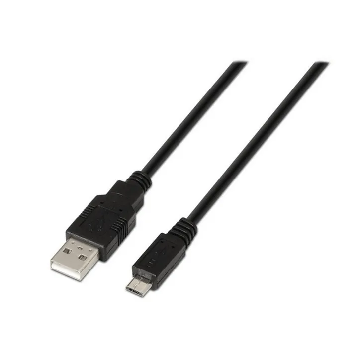 Cable USB AM/MICRO B/M 3M Aisens Black