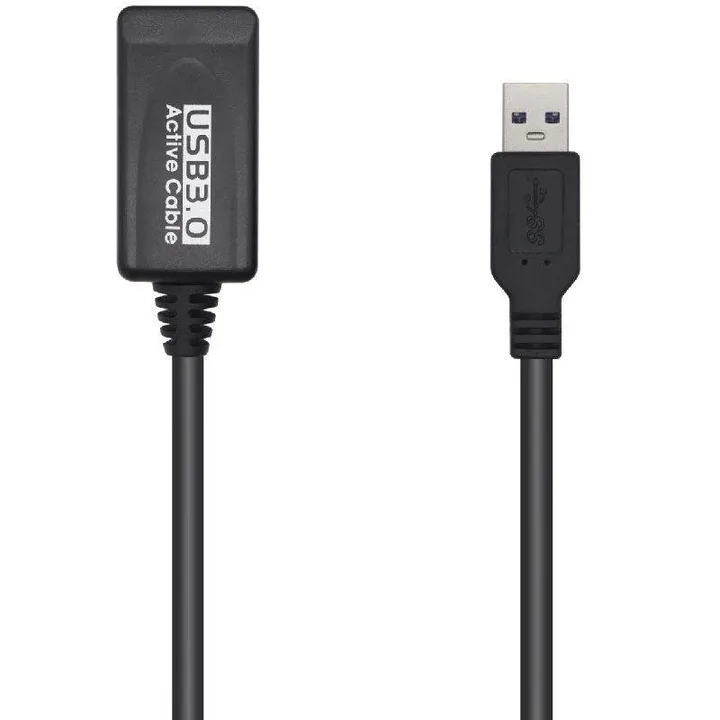 Cable USB 3.0 Alargador AM/AH 5M Aisens Black