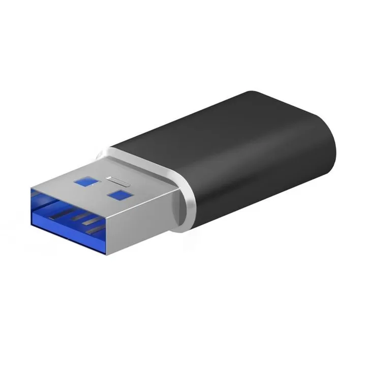 Adaptador Aisens USB 3.2 GEN2 USB-C/H a USB/M Black