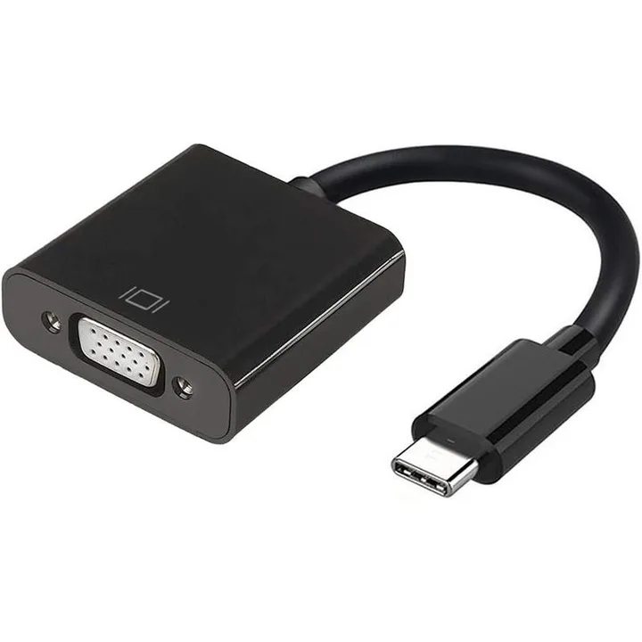 Cable Conversor Aisens USB-C M a VGA-H Black