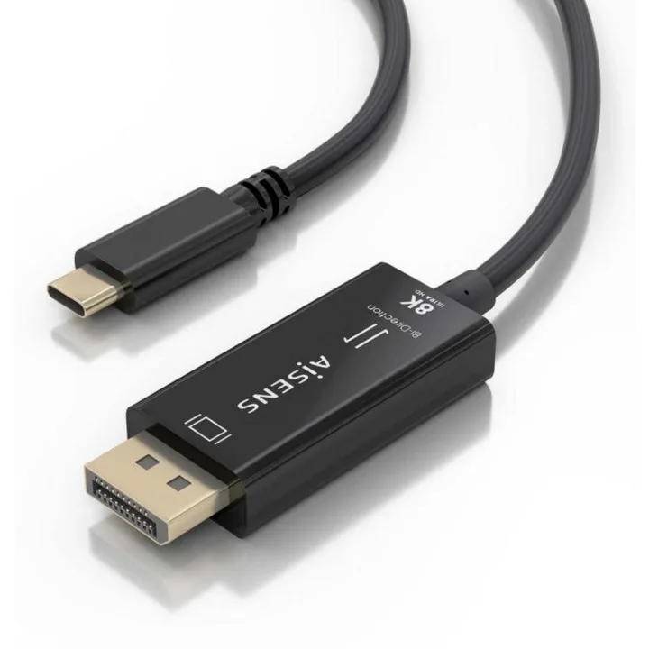 Cable Conversor Aisens USB-C M a DISPLAYPORT-M 1.8M Black