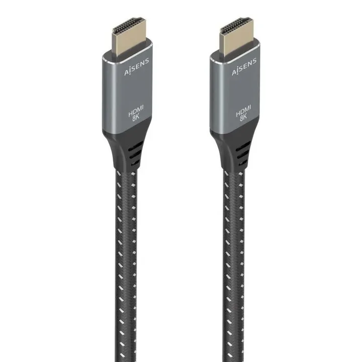 Cable HDMI 2.1 8K Aisens HDMI/M - HDMI/M 5M Trenzado BLACK/GREY