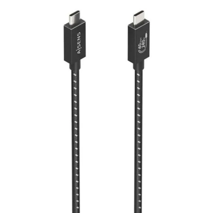 Cable USB-C 4.0 Aisens Tipo USB-C/M - USB-C/M 50CM 240W 40GBPS Black