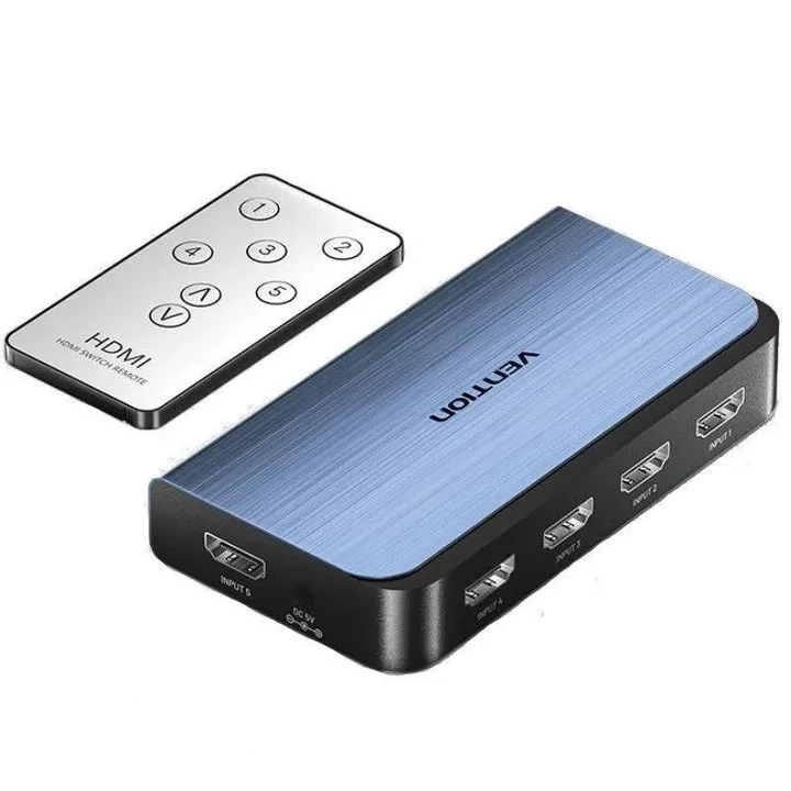 Switch Conmutador Vention HDMI 2.0 4K HDMI/H - 4XHDMI/H Blue