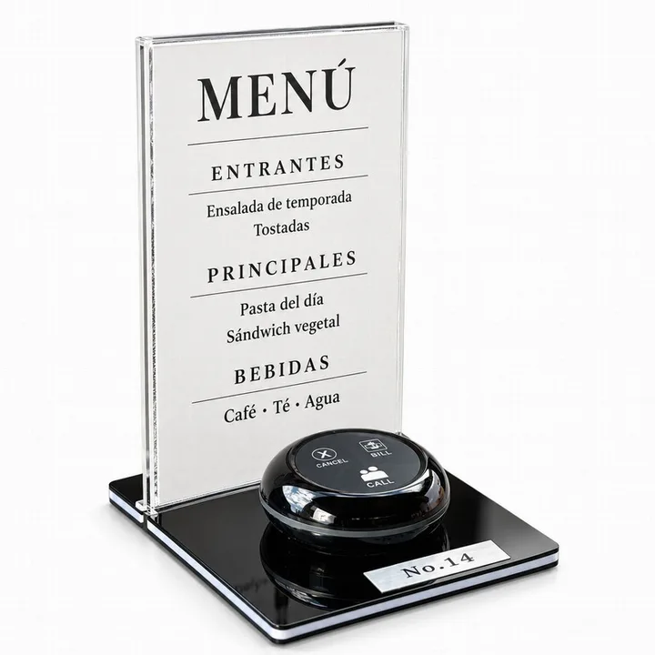 Pulsador de mesa AVPOS resistente al agua, 3 funciones