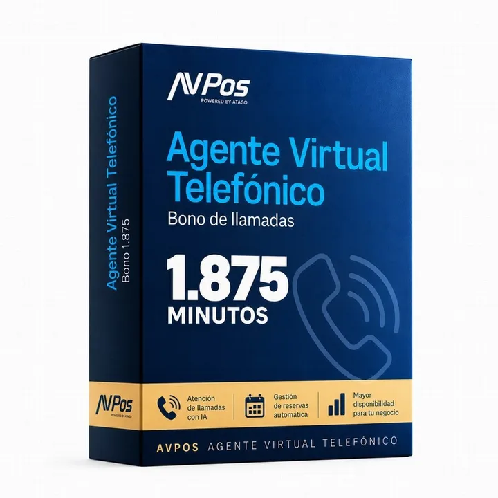 Licencia AVPOS Bono Llamadas Agente Virtual 1875 Minutos
