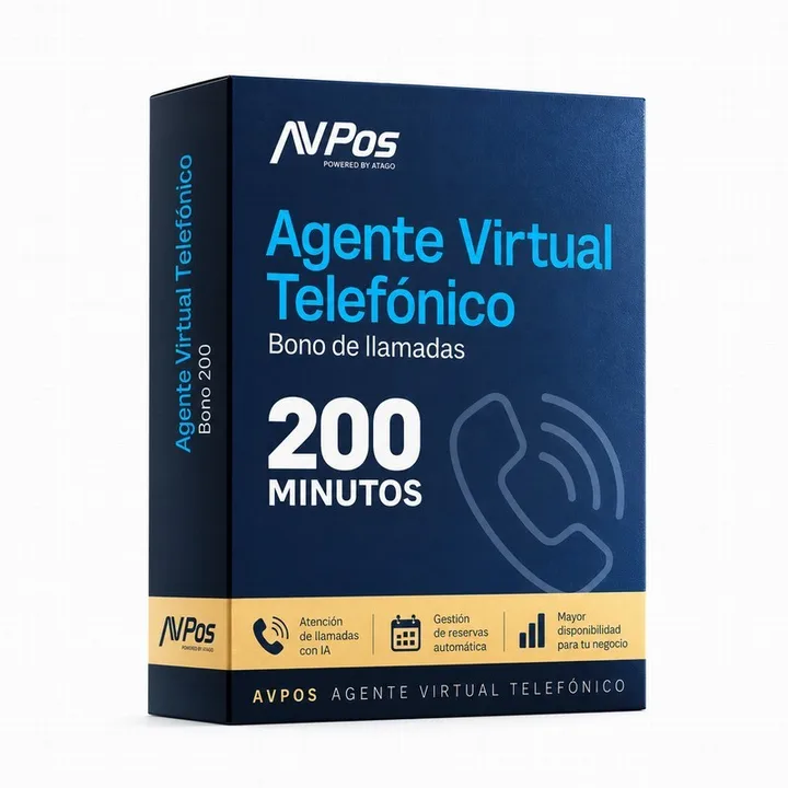 Licencia AVPOS Bono Llamadas Agente Virtual 200 Minutos