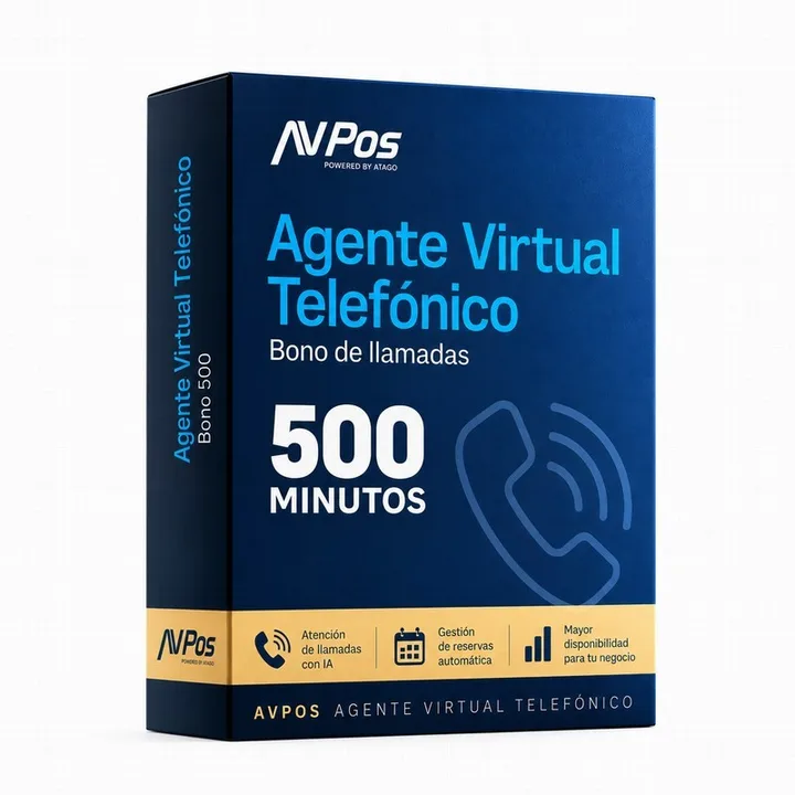 Licencia AVPOS Bono Llamadas Agente Virtual 500 Minutos