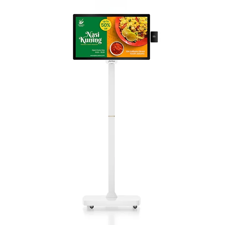 Kiosko AVPOS Compact Floor 24″ de suelo, lector 2D, sin sistema