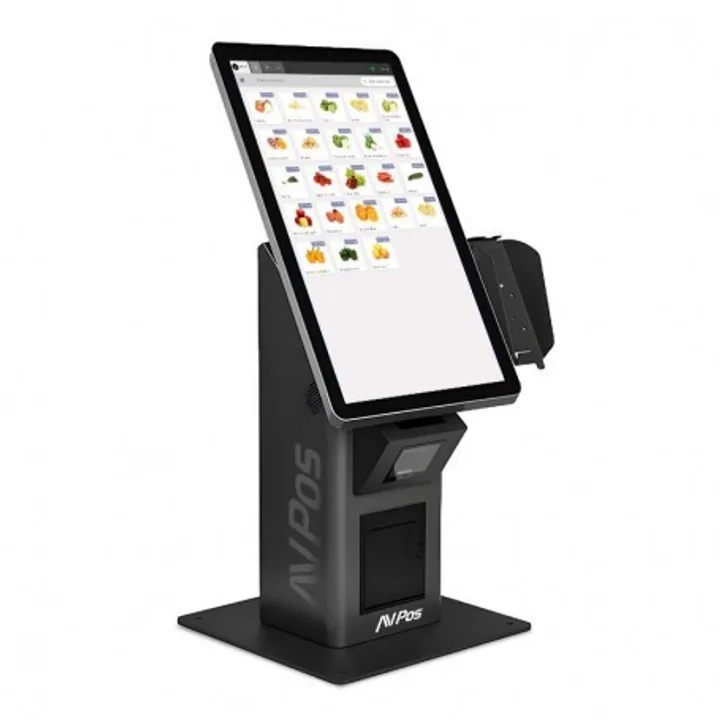 Kiosko AVPOS 24″ de sobremesa con impresora, i3 y Windows 11 Pro