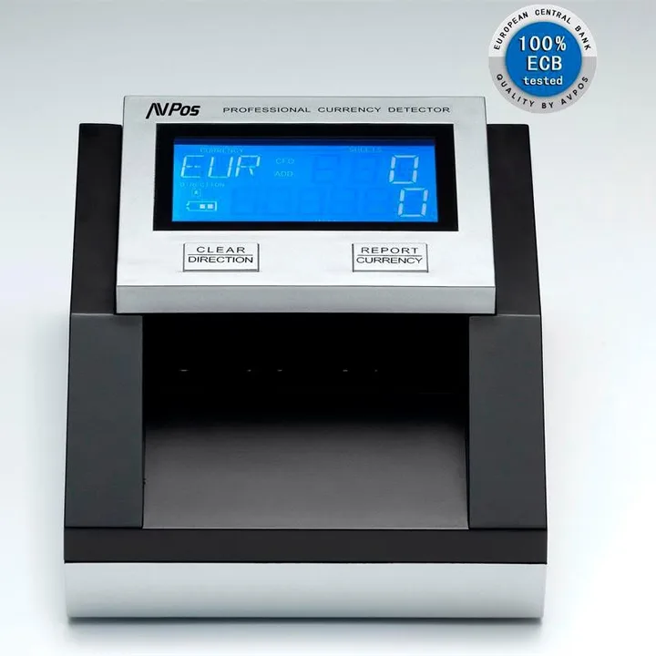 DETECTOR/CONTADOR de Billetes AVPOS DT35G EUR/LIBR 3YR Garantia