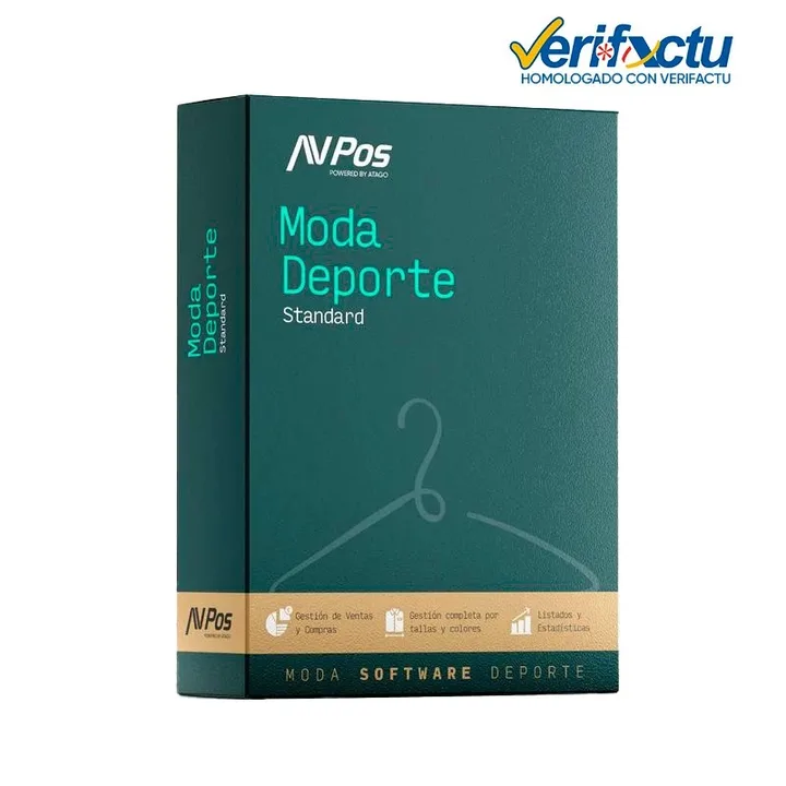 Programa de TPV AVPOS Moda y Deporte Standard + soporte anual