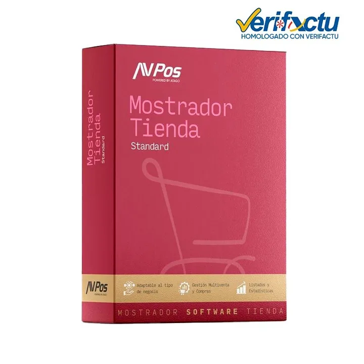 Programa de TPV AVPOS Mostrador y Tienda Standard + soporte anual