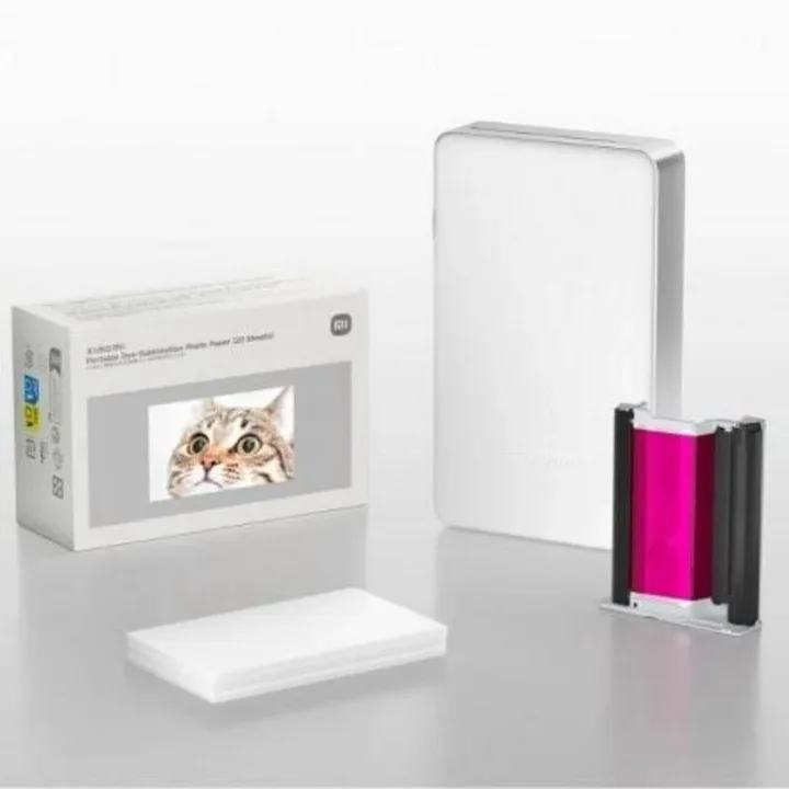 Papel Fotografico Xiaomi Portable DYE-SUBLIMATION Photo Paper 5X7.6CM 20HOJAS