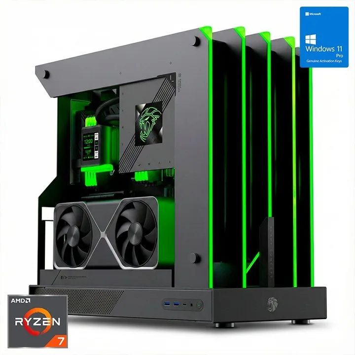 Torre Blade RGB, Ryzen 7 9800X3D, 64 GB, 2 TB, Windows 11 Pro