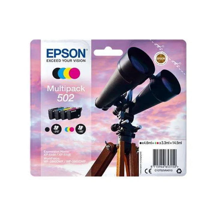 Tinta Epson C13T02V64010 T02V6 Multipack 502