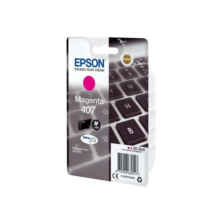 Tinta Epson C13T07U340 L T07U3 Magenta WF-4745DTWF 407L