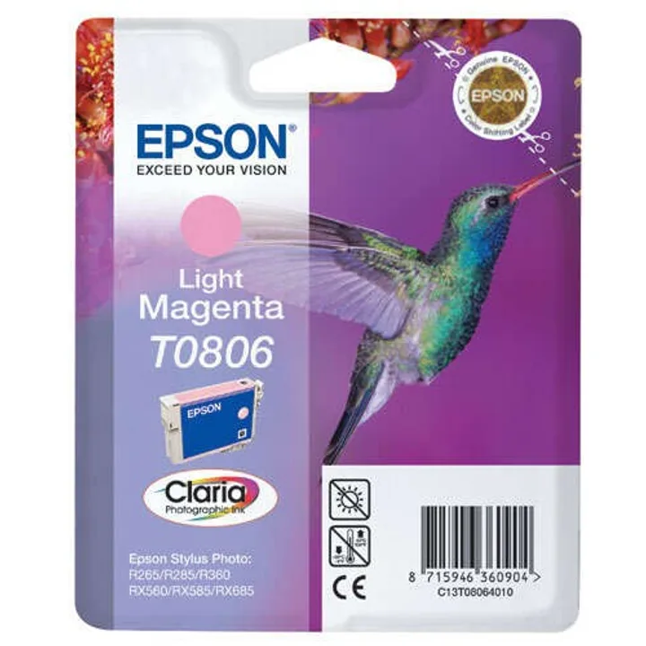 Tinta Epson C13T08064011 Light Magenta T0806