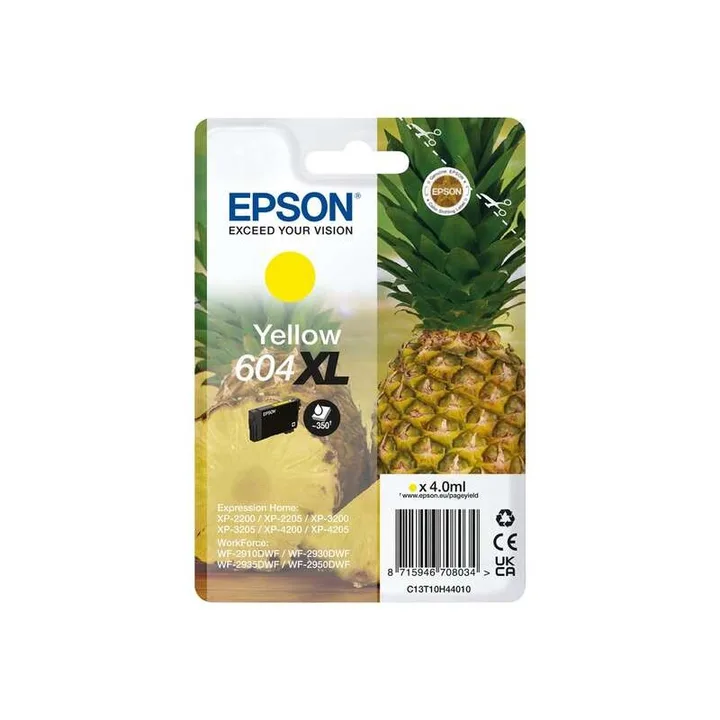 Tinta Epson C13T10H4401 T10H4 Yellow 604XL