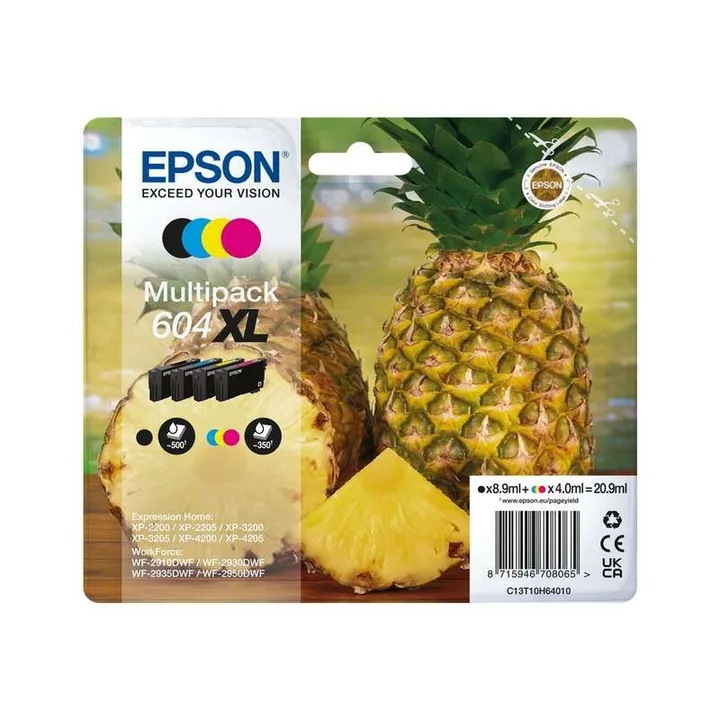 Tinta Epson C13T10H6401 T10H6 Multipack 604XL