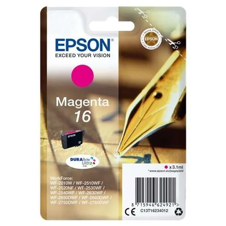 Tinta Epson C13T16234012 T1623 Magenta 16