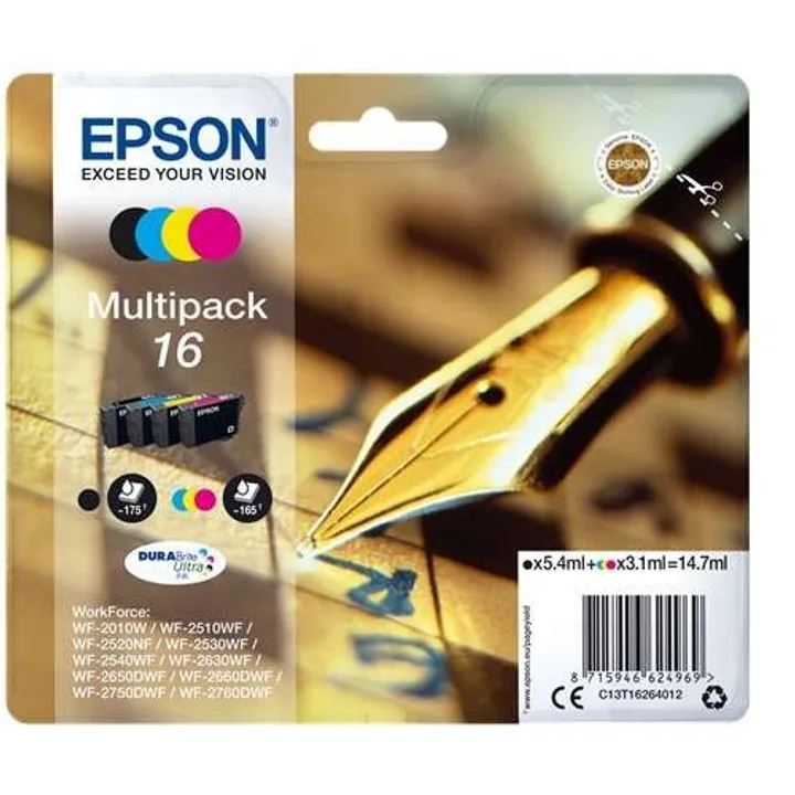 Tinta Epson C13T16264012 T1626 Multipack 16