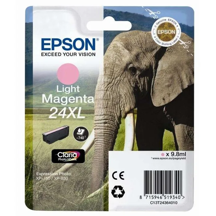 Tinta Epson C13T24324012 Magenta Claro T2432 24XL