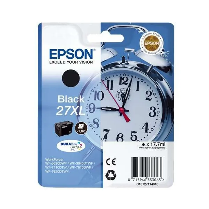 Tinta Epson C13T27114012 Black T2711 27XL Durabrite Ultra