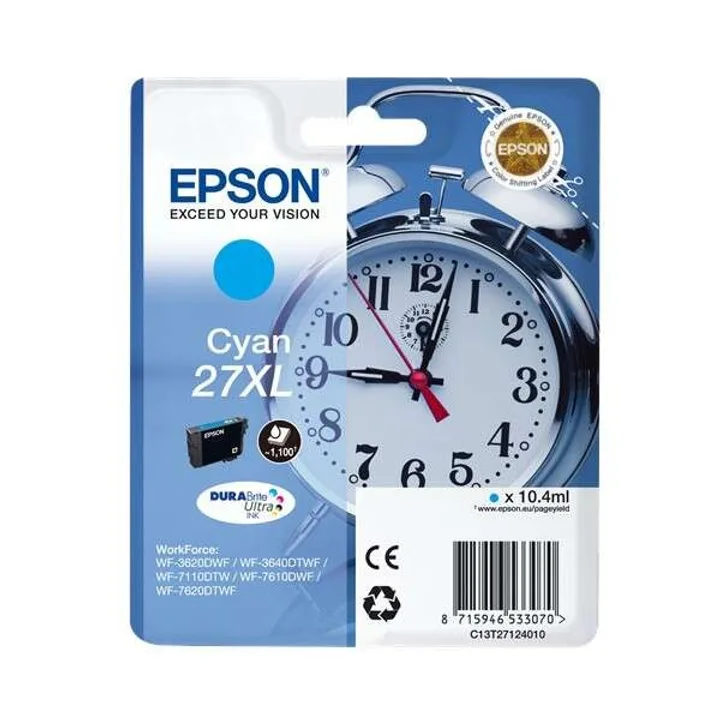 Tinta Epson C13T27124012 Cyan T2712 27XL Durabrite Ultra